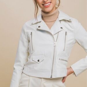 Vegan Leathet Moto Jacket